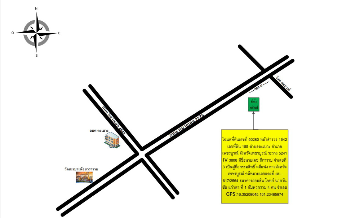 ที่ดินเปล่า เพชรบูรณ์ เมืองเพชรบูรณ์ ตะเบาะ 256703