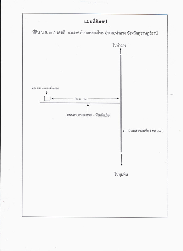 ที่ดินเปล่า สุราษฎร์ธานี ท่าฉาง คลองไทร 3697848