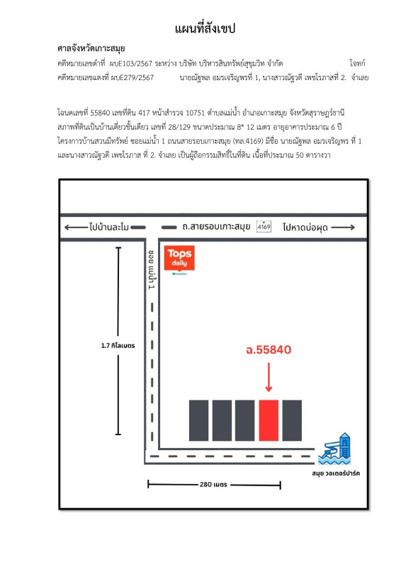 บ้านเดี่ยว สุราษฎร์ธานี เกาะสมุย แม่น้ำ 1021184
