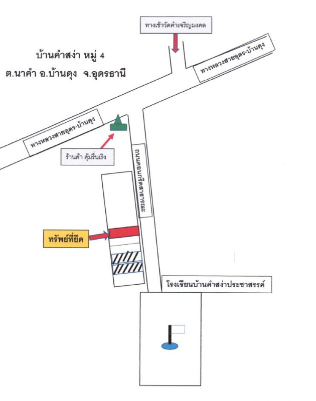ที่ดินเปล่า อุดรธานี บ้านดุง นาคำ 115000
