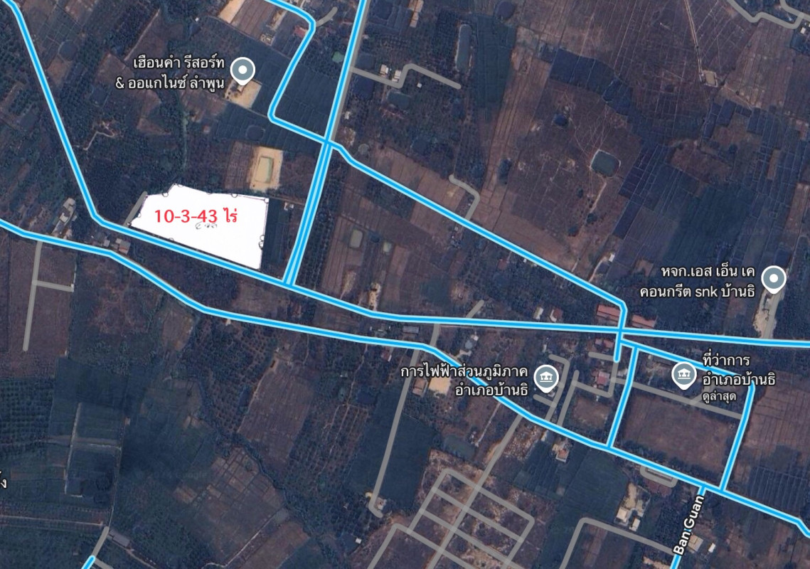 ที่ดินเปล่า ลำพูน บ้านธิ บ้านธิ 22000000