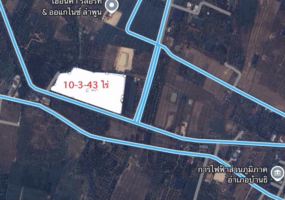 ที่ดินเปล่า ลำพูน บ้านธิ บ้านธิ 22000000