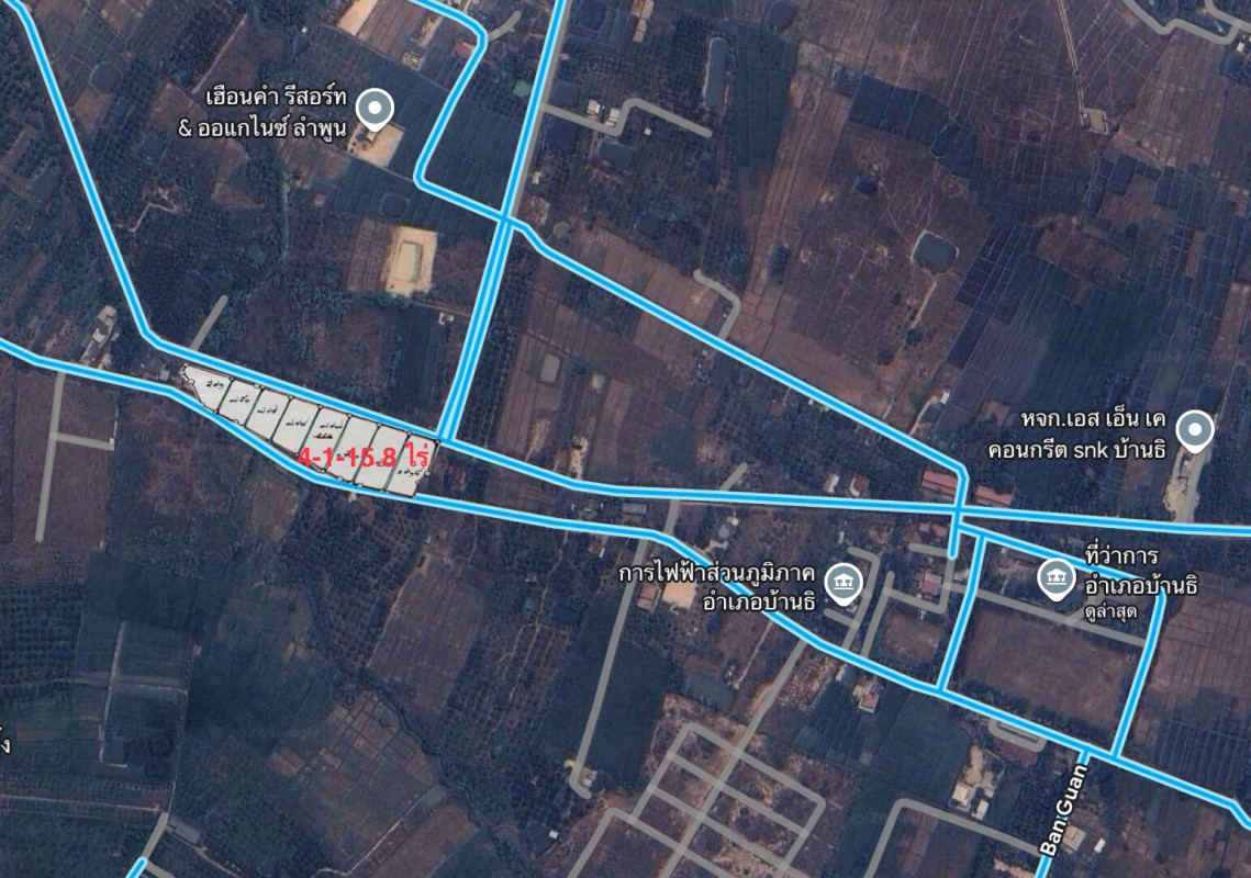 ที่ดินเปล่า ลำพูน บ้านธิ บ้านธิ 10800000
