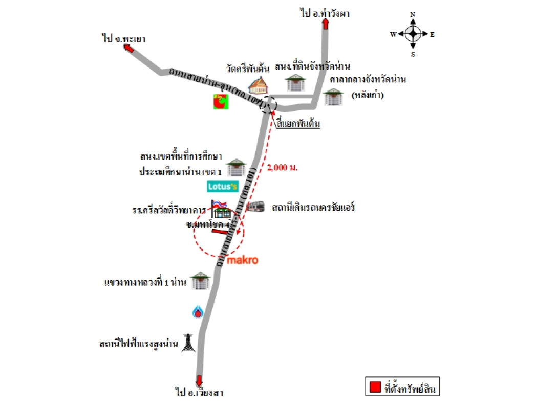 อาคารพาณิชย์ น่าน เมืองน่าน ดู่ใต้ 3000000