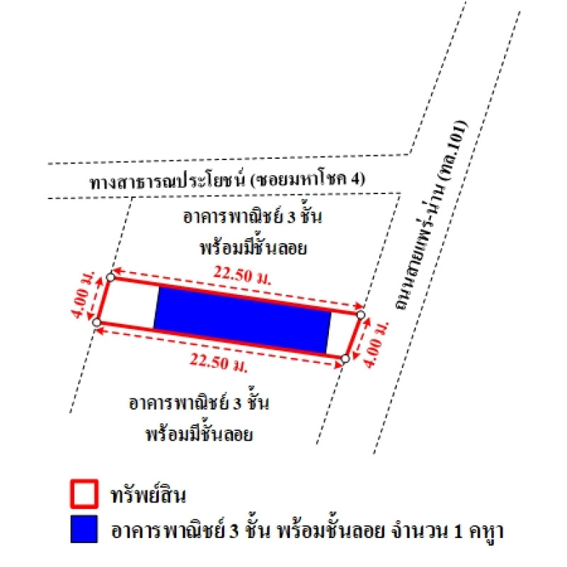อาคารพาณิชย์ น่าน เมืองน่าน ดู่ใต้ 3000000
