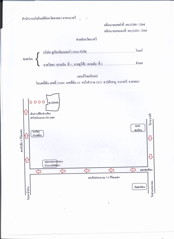 ที่ดินเปล่า สงขลา นาทวี ปลักหนู 2101500