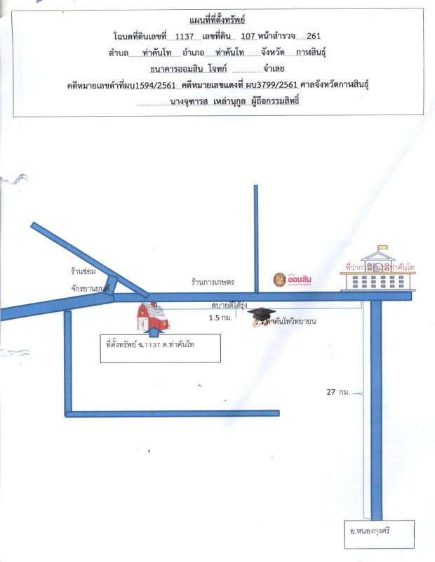 บ้านเดี่ยว กาฬสินธุ์ ท่าคันโท ท่าคันโท 1160000