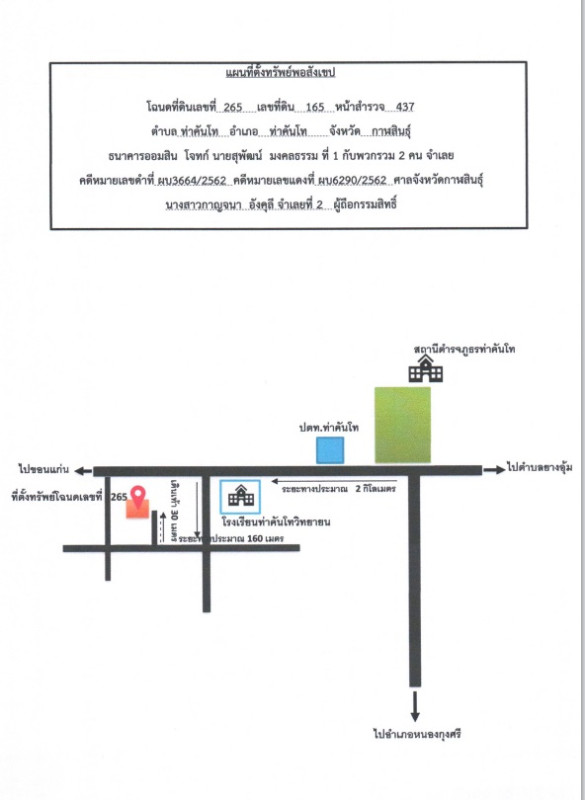 Residential land/lot Kalasin Tha Khantho Tha Khantho 26000