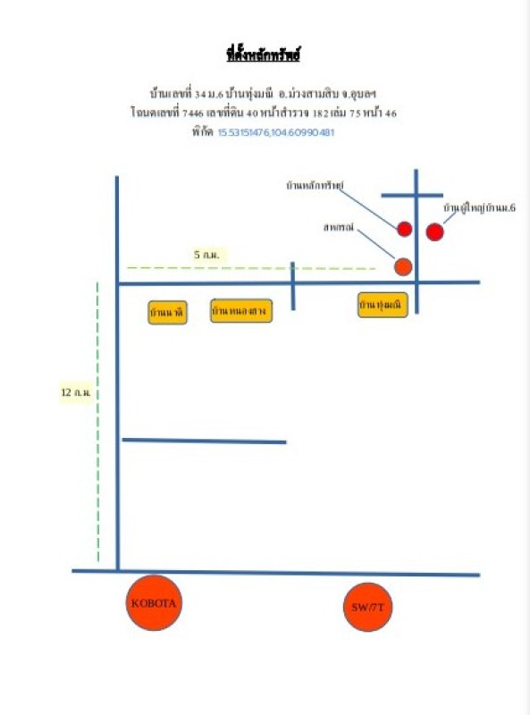 บ้านเดี่ยว อุบลราชธานี ม่วงสามสิบ นาเลิง 316625