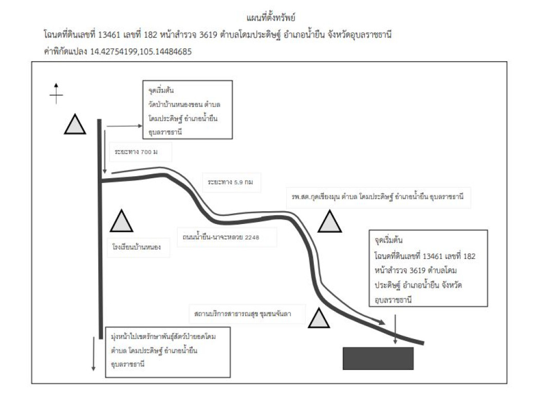 ที่ดินเปล่า อุบลราชธานี น้ำยืน โดมประดิษฐ์ 318110