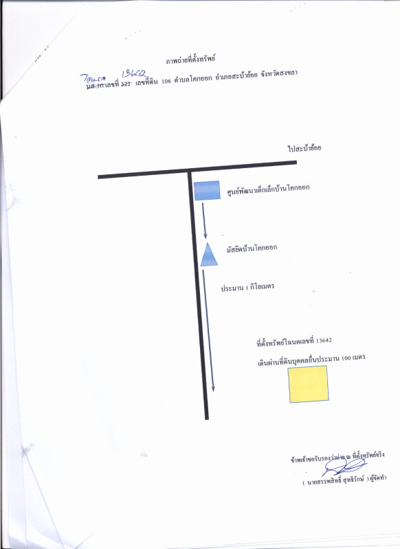 Residential land/lot Songkhla Saba Yoi Thung Pho 574200
