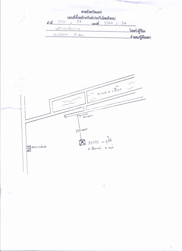 Residential land/lot Phrae Mueang Phrae Thung Hong 80000