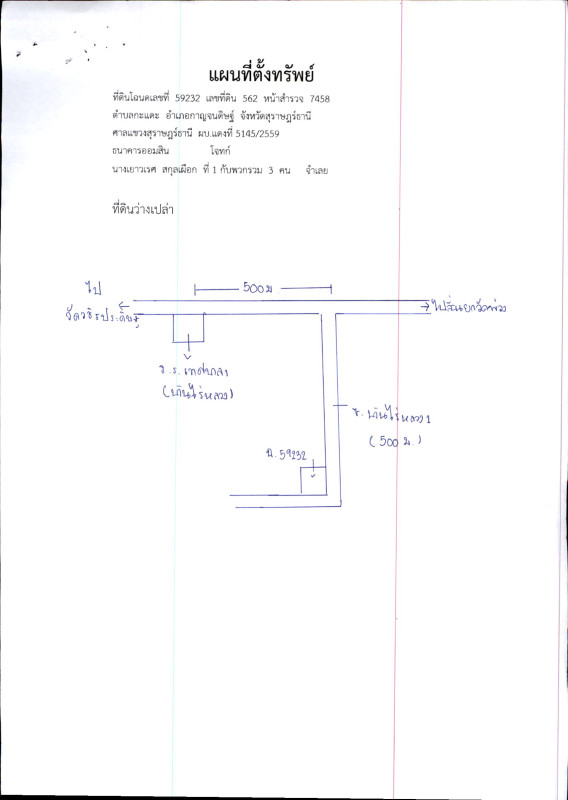 ที่ดินเปล่า สุราษฎร์ธานี กาญจนดิษฐ์ กะแดะ 200800
