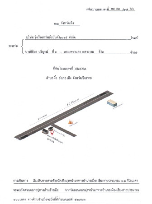 ที่ดินเปล่า เชียงราย เทิง งิ้ว 47475