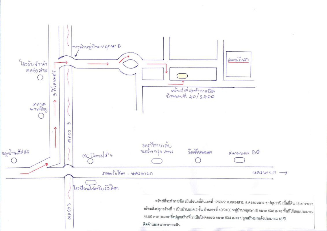 ทาวน์เฮ้าส์ ปทุมธานี คลองหลวง คลองสาม 1267200