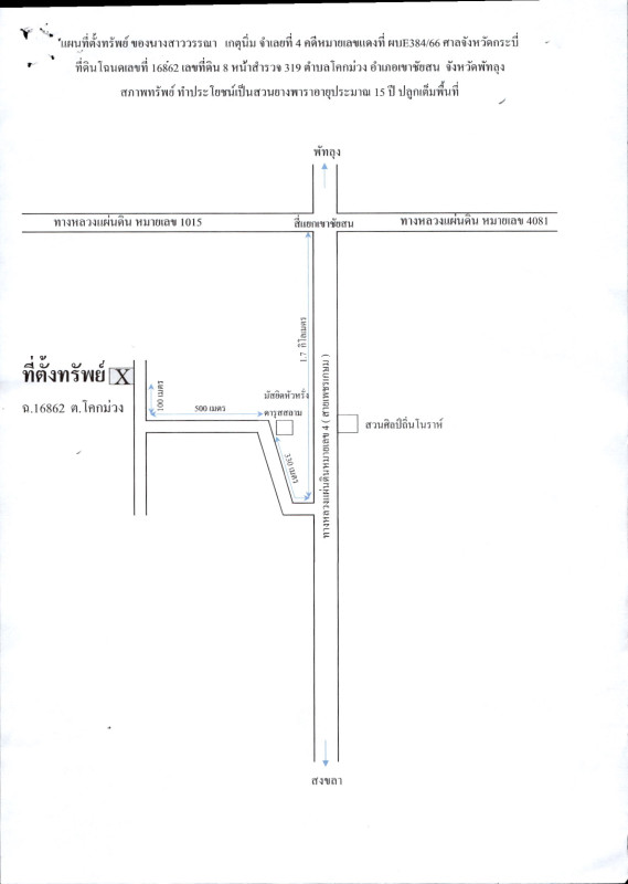 Residential land/lot Phatthalung Khao Chaison Khok Muang 198240