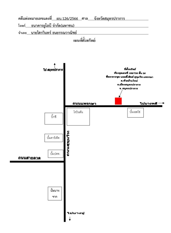 คอนโด สมุทรปราการ เมืองสมุทรปราการ ท้ายบ้านใหม่ 1469599