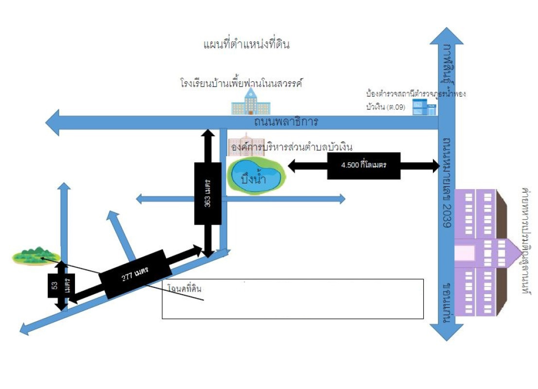 ที่ดินเปล่า ขอนแก่น น้ำพอง บัวเงิน 100000