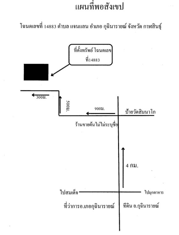 ที่ดินเปล่า กาฬสินธุ์ กุฉินารายณ์ แจนแลน 772500