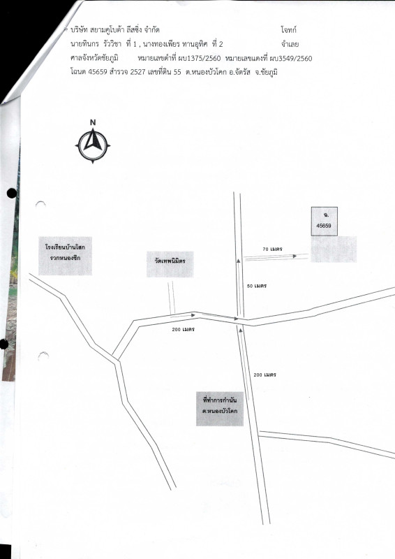 Residential land/lot Chaiyaphum Chatturat Nong Bua Khok 13200