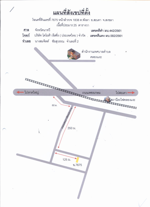 ที่ดินเปล่า สงขลา สะเดา พังลา 100000