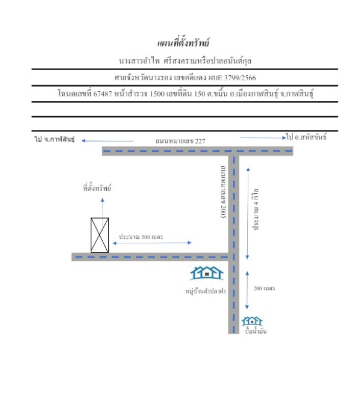 ที่ดินเปล่า กาฬสินธุ์ เมืองกาฬสินธุ์ ขมิ้น 834000
