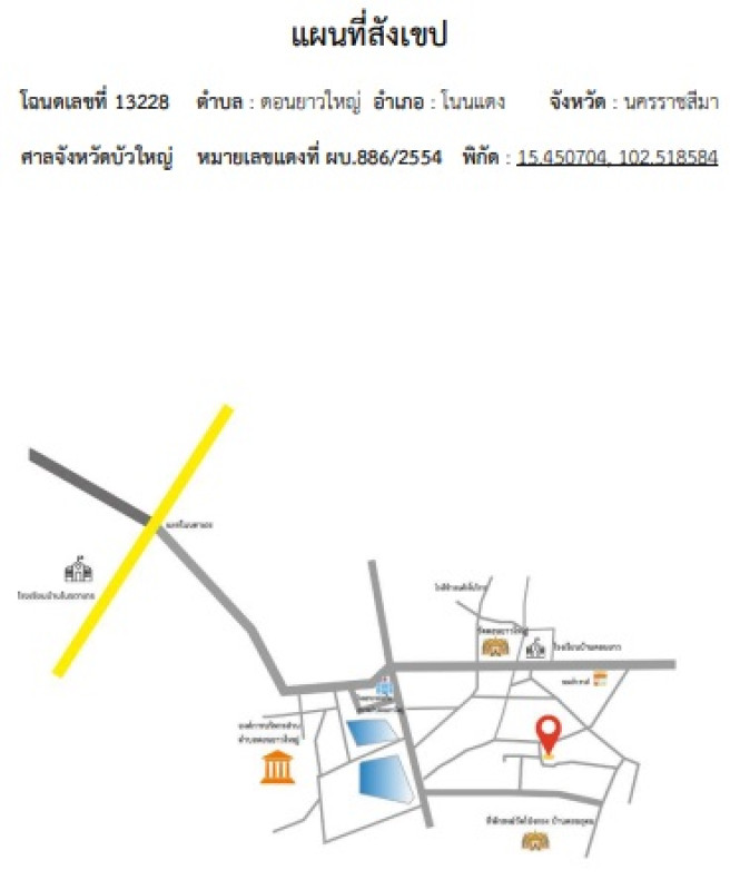 บ้านเดี่ยว นครราชสีมา โนนแดง ดอนยาวใหญ่ 821060
