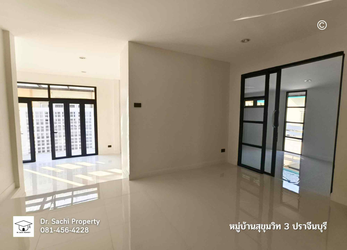 บ้านเดี่ยว บ้านเดี่ยว หมู่บ้านสุขุมวิท 3 ใกล้นิคม 304 ปราจีนบุรี ปราจีนบุรี ศรีมหาโพธิ ท่าตูม 3700000