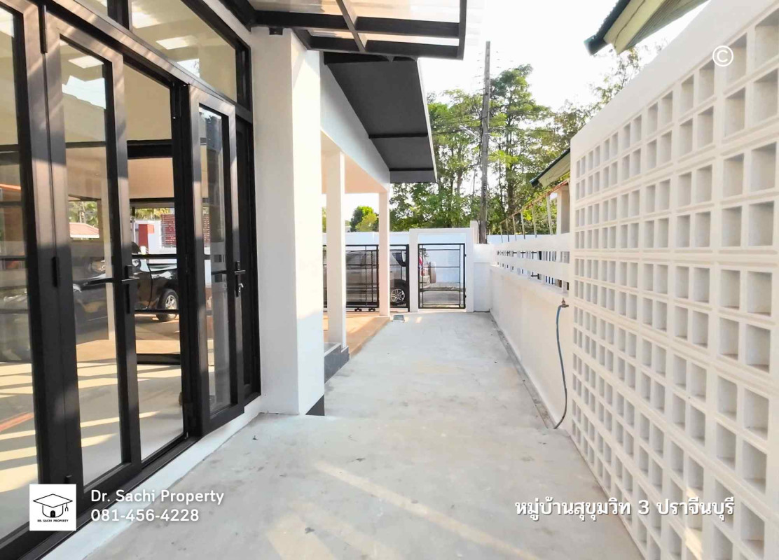 บ้านเดี่ยว บ้านเดี่ยว หมู่บ้านสุขุมวิท 3 ใกล้นิคม 304 ปราจีนบุรี ปราจีนบุรี ศรีมหาโพธิ ท่าตูม 3700000