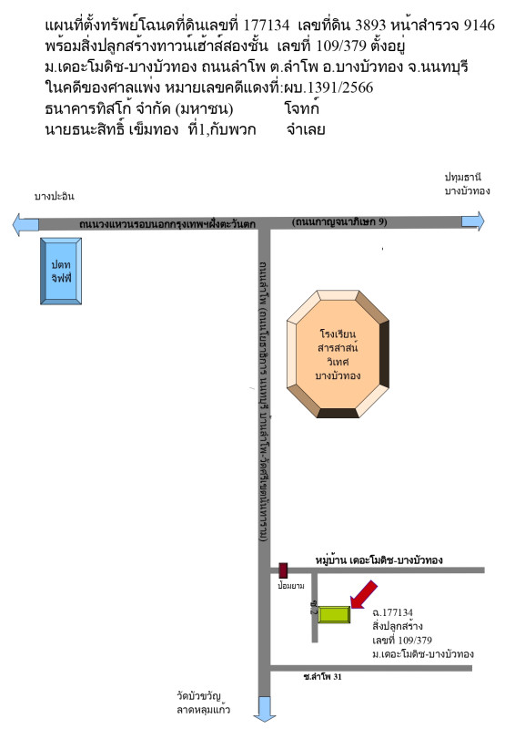 ทาวน์เฮ้าส์ นนทบุรี บางบัวทอง ลำโพ 1233042