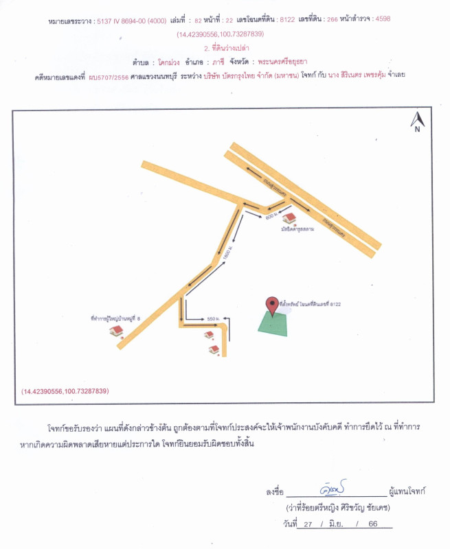 ที่ดินเปล่า พระนครศรีอยุธยา ภาชี ภาชี 346250
