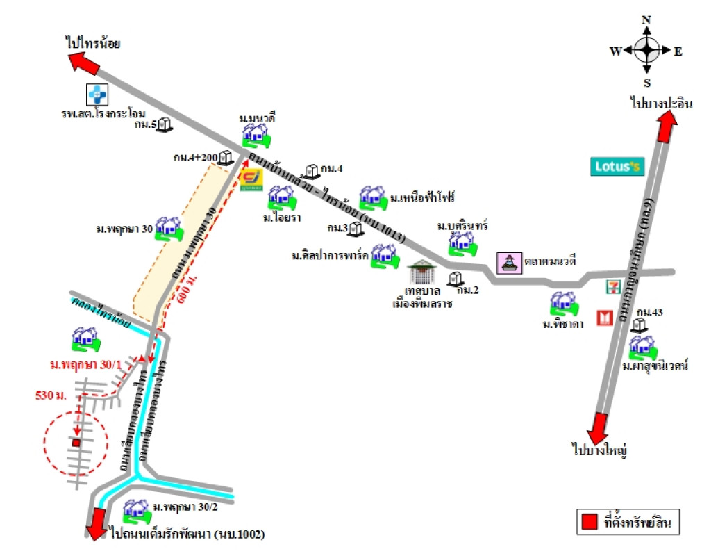 บ้านแฝด พฤกษา 30/1 นนทบุรี บางบัวทอง พิมลราช 2694500