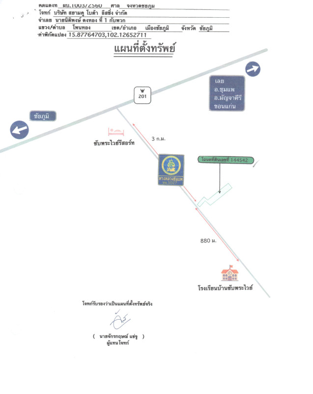 ที่ดินเปล่า ชัยภูมิ เมืองชัยภูมิ โพนทอง 245344