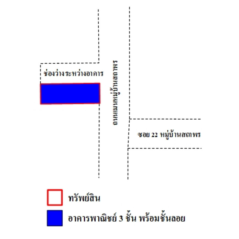Commercial building Pathum Thani Thanyaburi Bueng Yitho 2640000