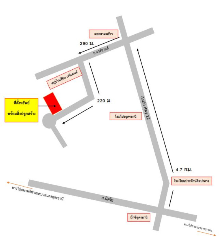 บ้านเดี่ยว อุดรธานี เมืองอุดรธานี หมากแข้ง 4411310