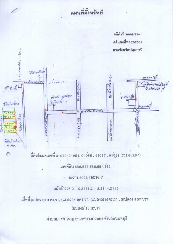 ที่ดินเปล่า นนทบุรี บางบัวทอง บางรักพัฒนา 880000