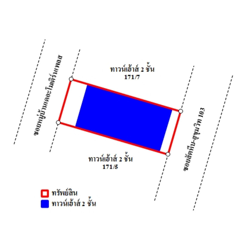 ทาวน์เฮ้าส์ โมเดิร์นเพลส ชลบุรี สัตหีบ พลูตาหลวง 1820000