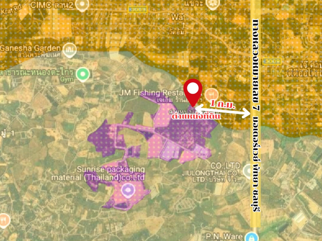 Residential land/lot Chon Buri Bang Lamung Takhian Tia 4000000