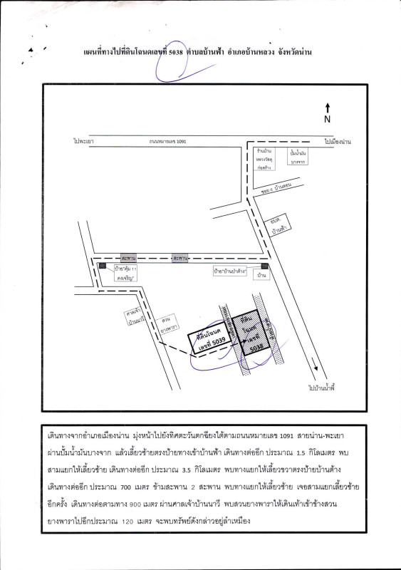 ที่ดินเปล่า น่าน บ้านหลวง บ้านฟ้า 66430