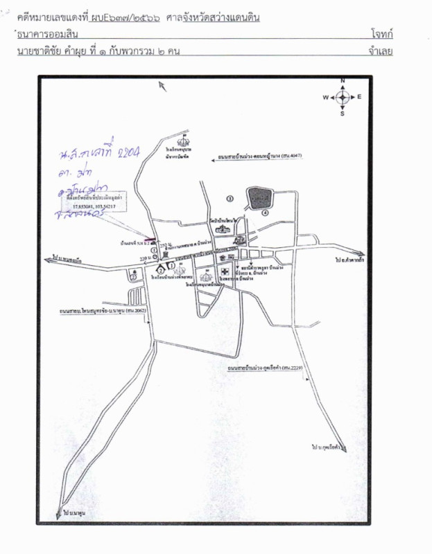 ที่ดินเปล่า สกลนคร บ้านม่วง ม่วง 540000