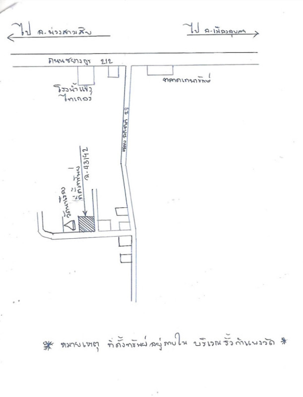 Residential land/lot Ubon Ratchathani Muang Sam Sip Phon Phaeng 220464