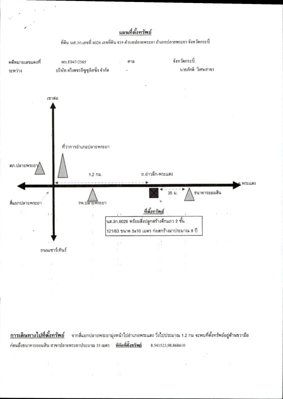 ทาวน์เฮ้าส์ กระบี่ ปลายพระยา ปลายพระยา 909000