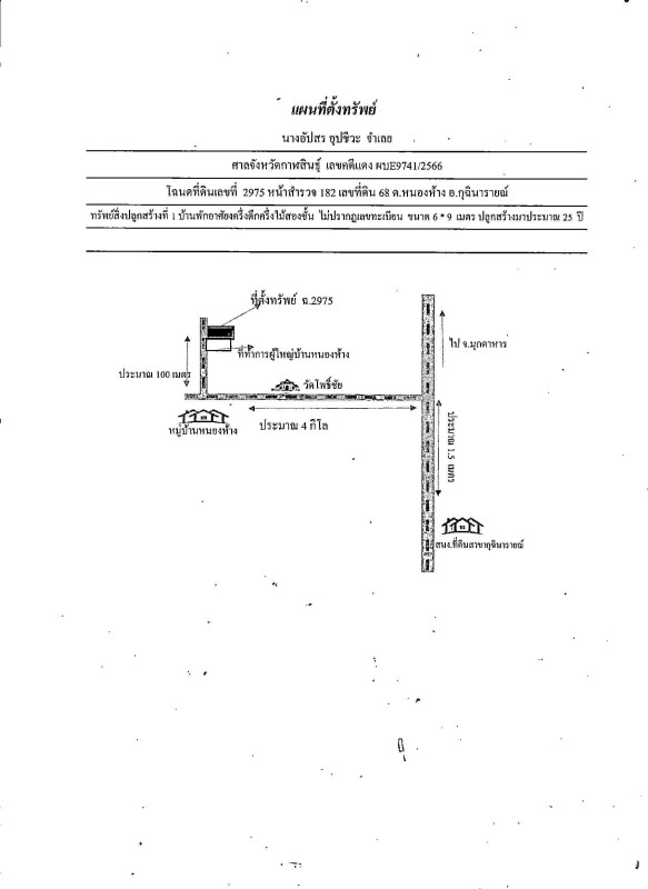 บ้านเดี่ยว กาฬสินธุ์ กุฉินารายณ์ หนองห้าง 660120