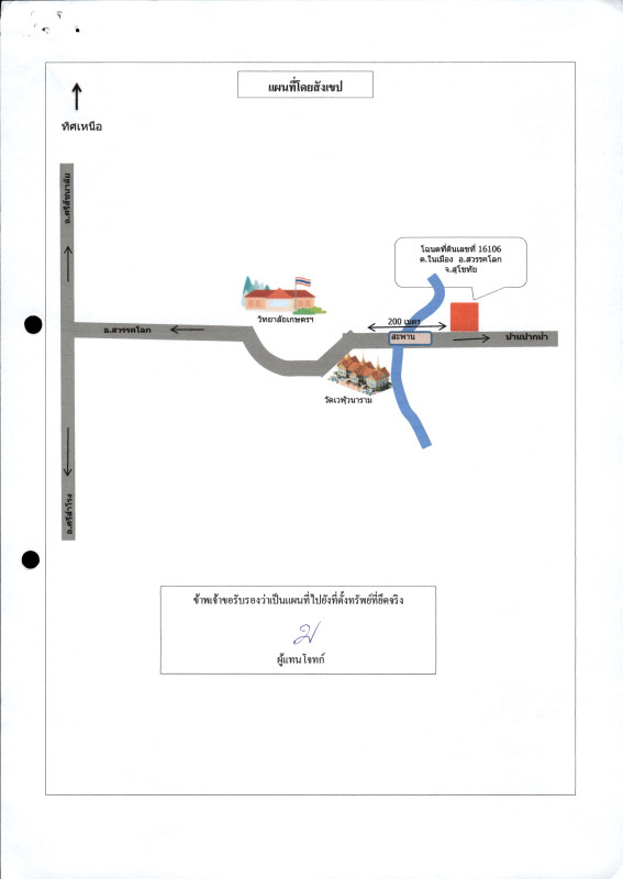 Residential land/lot Sukhothai Sawankhalok Yan Yao 220000
