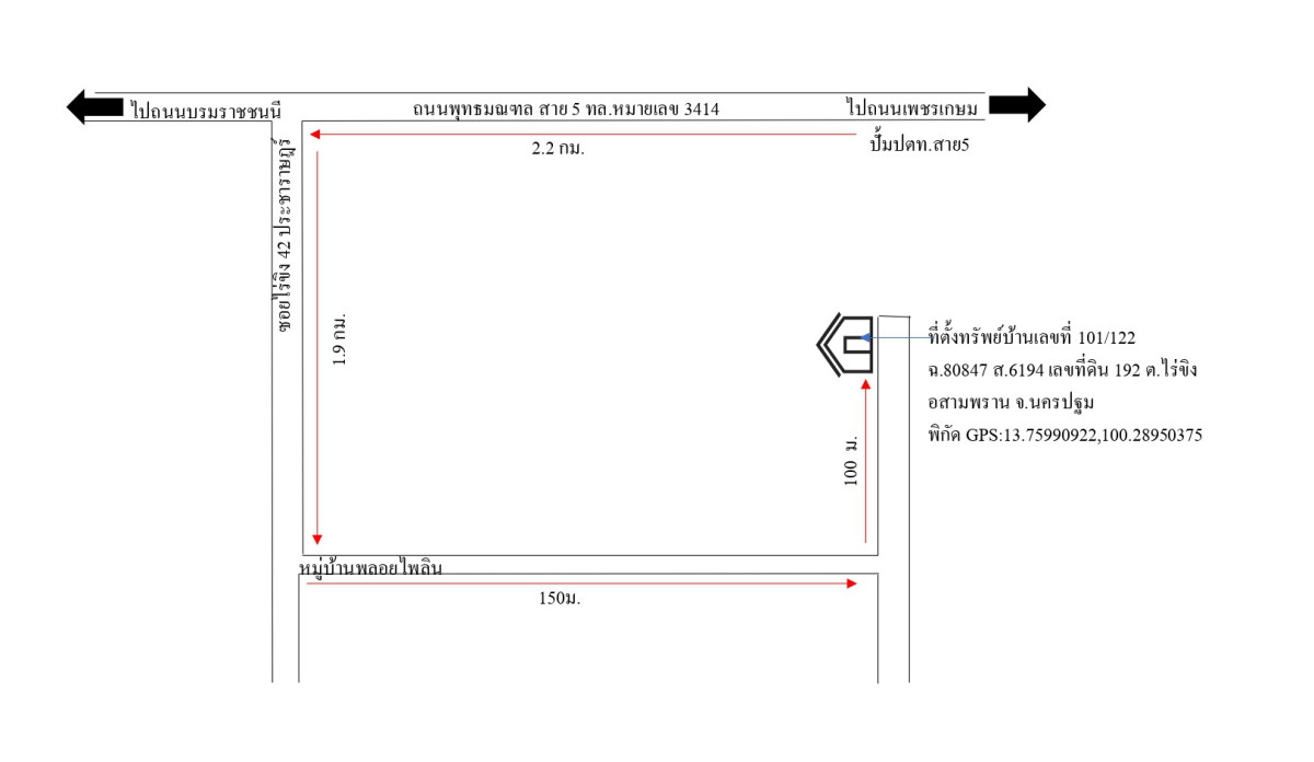 ทาวน์เฮ้าส์ นครปฐม สามพราน ไร่ขิง 543673