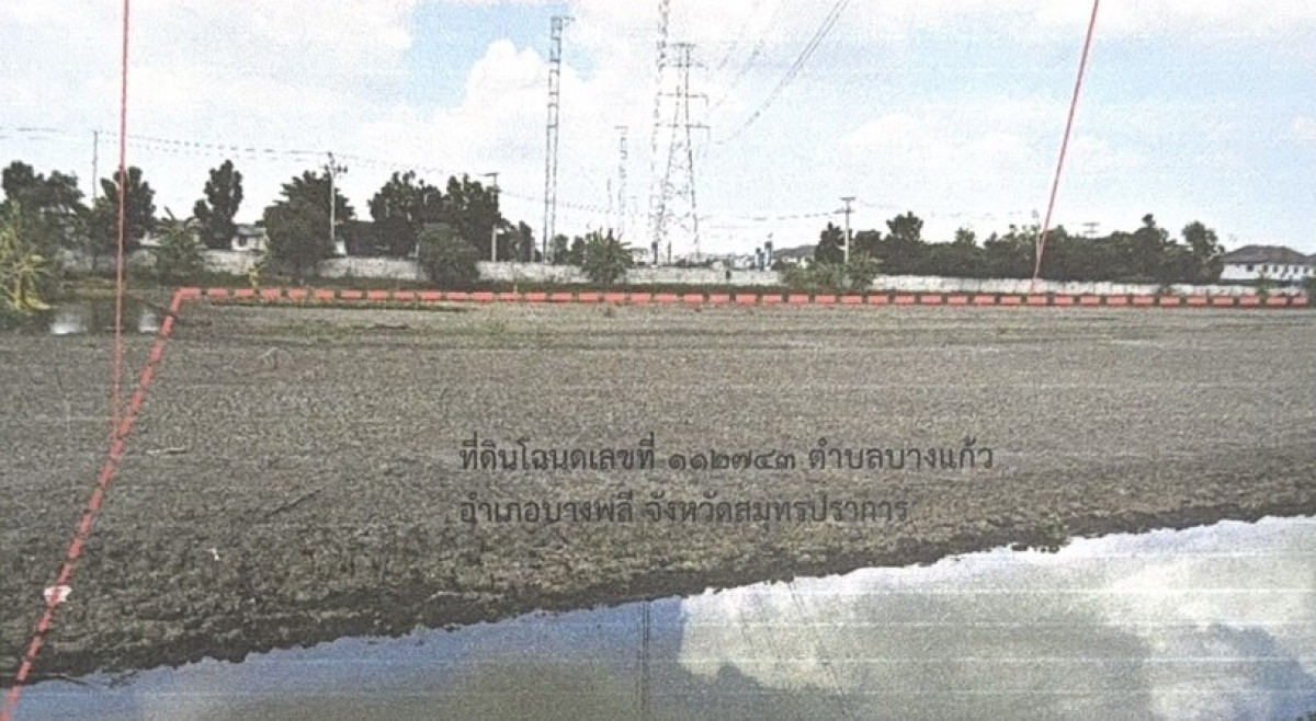 ที่ดินเปล่า สมุทรปราการ บางพลี บางแก้ว 6655000
