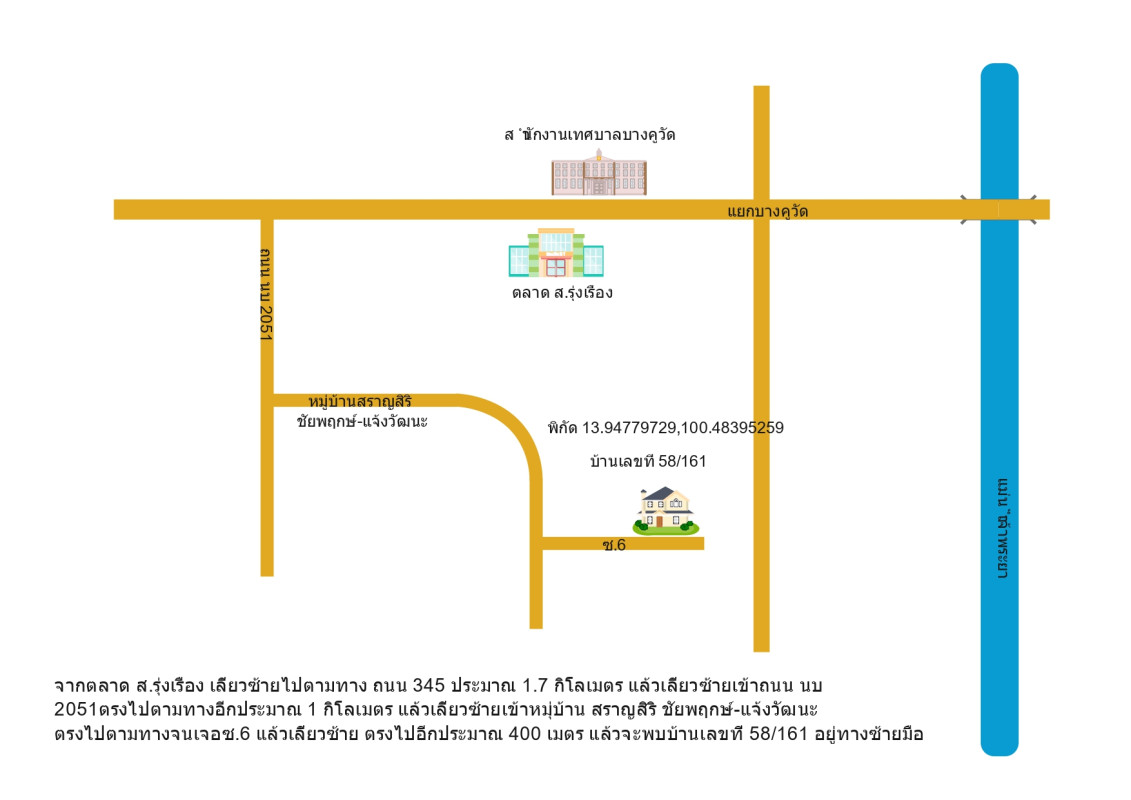บ้านเดี่ยว นนทบุรี ปากเกร็ด บางตะไนย์ 4527600