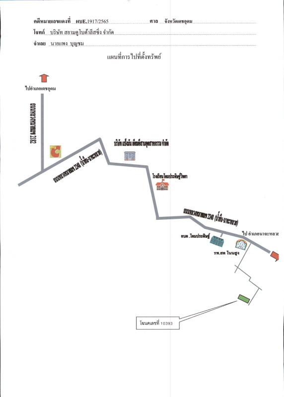 Residential land/lot Ubon Ratchathani Nam Yuen Dom Pradit 363300