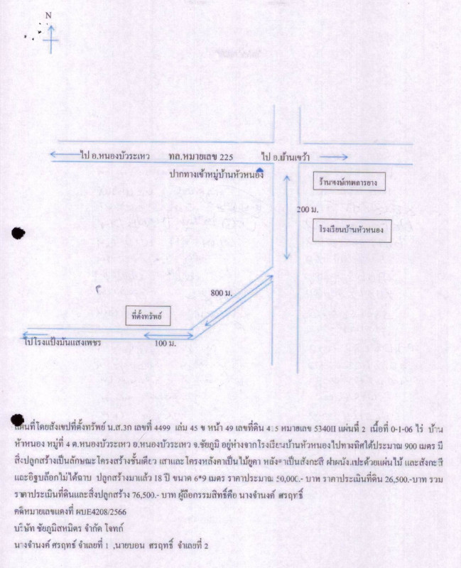 บ้านเดี่ยว ชัยภูมิ หนองบัวระเหว หนองบัวระเหว 77368