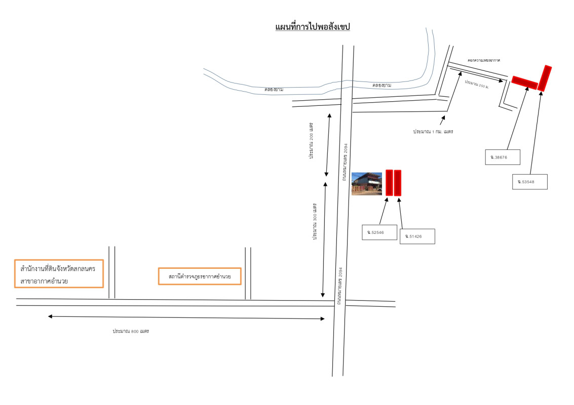 ที่ดินเปล่า สกลนคร อากาศอำนวย อากาศ 362429